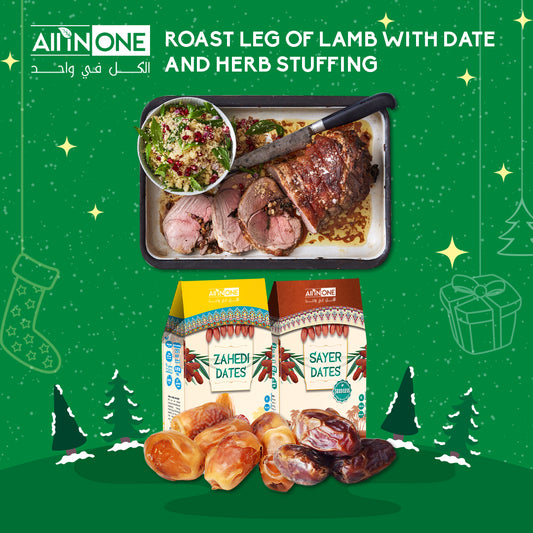 Roast Leg Of Lamb With Date And Herb Stuffing
